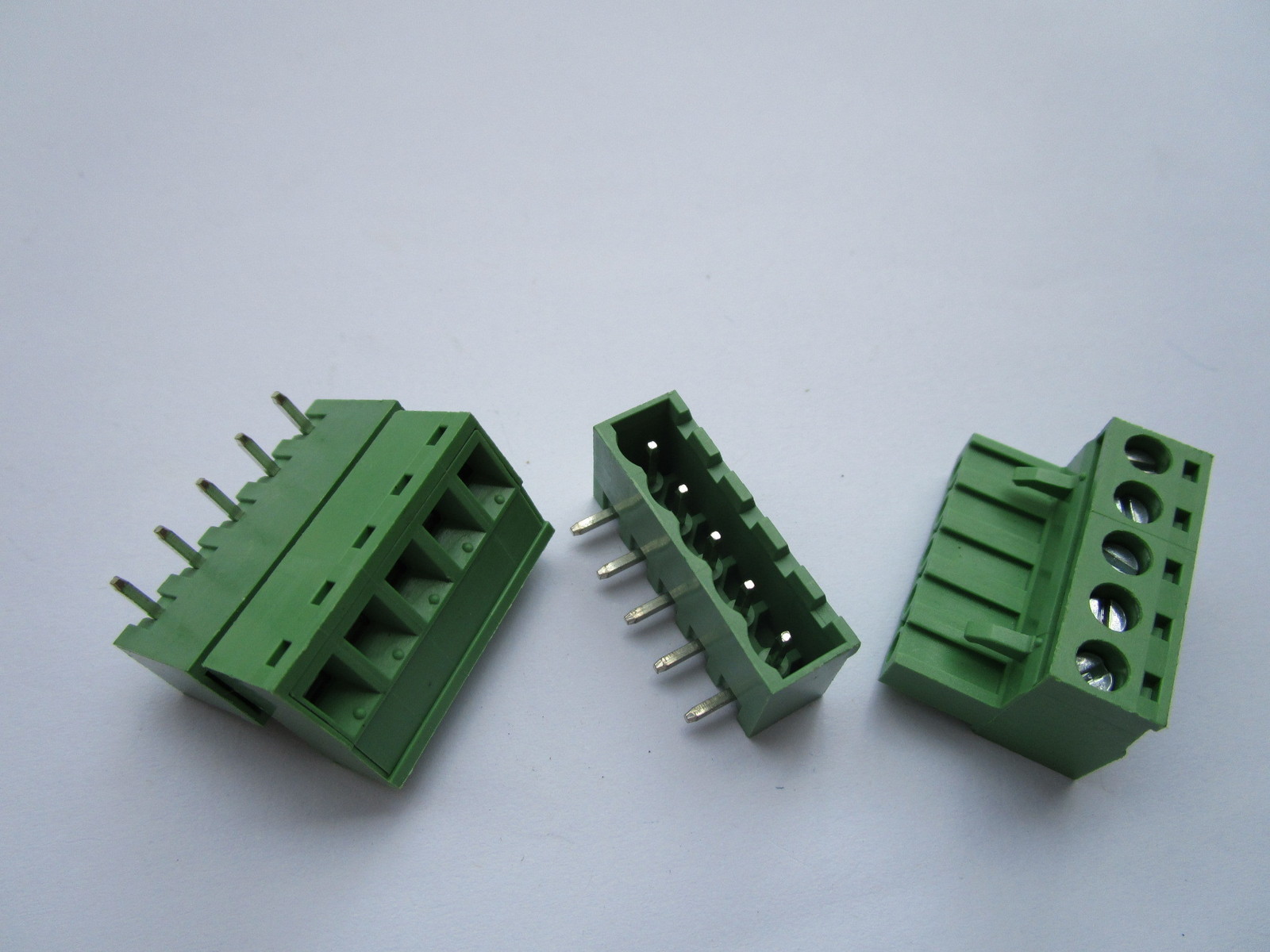 20 pcs 5.08mm Close Angle 5pin Screw Terminal Block Connector Pluggable Type New
