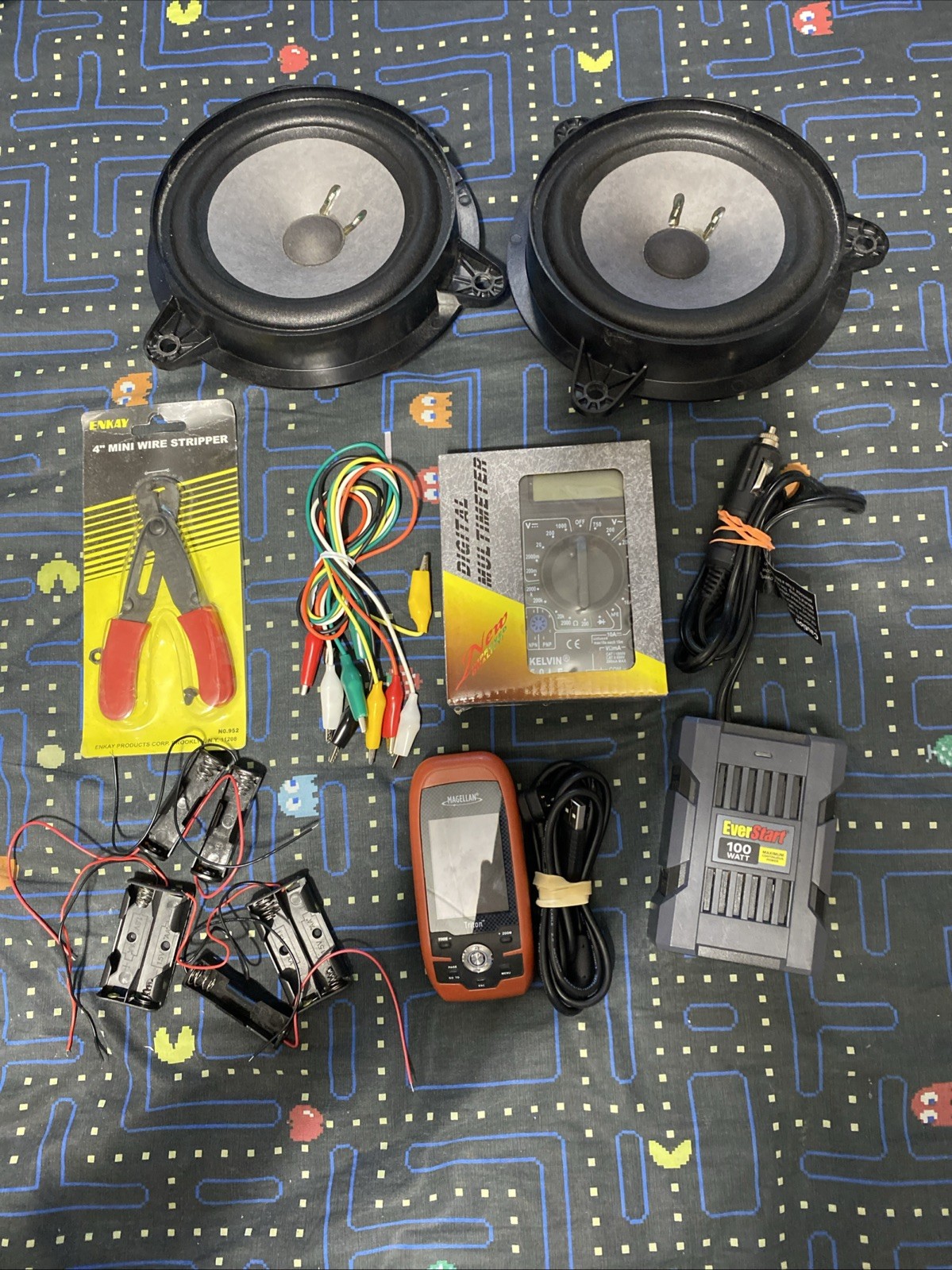 Electronics Lot For Car & Other Things Magellan Triton 300-Bose 6×5 Set & More