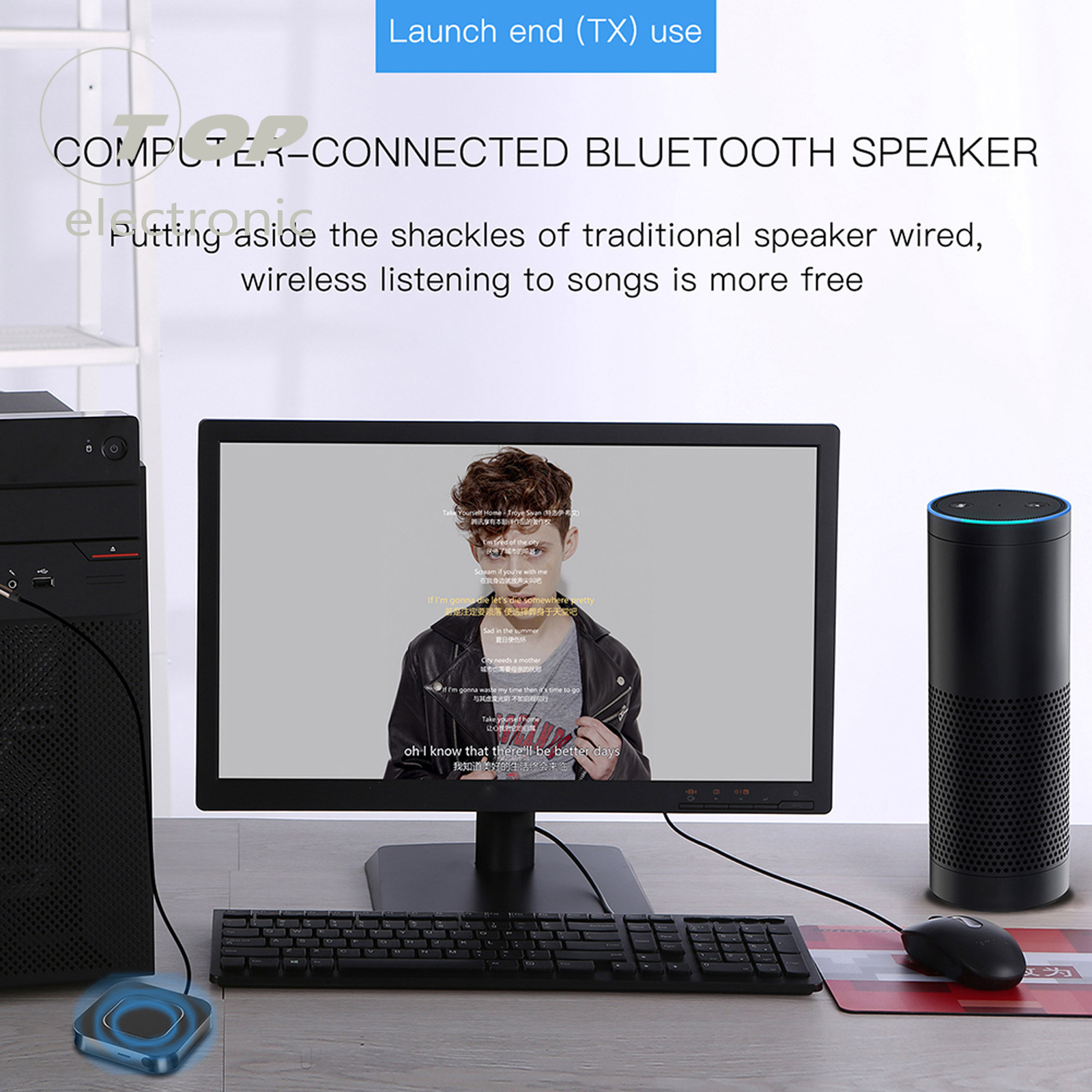 Bluetooth 5.0 Audio Receiver Transmitter 2 IN1 RCA Stereo Music Wireless Adapter