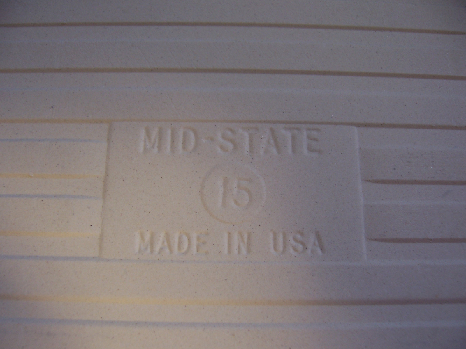 1 pc VINTAGE MID STATE POWDER LIGHT BLUE GREY CERAMIC WALL TILE 4 1/4″ ( 4 3/8″)