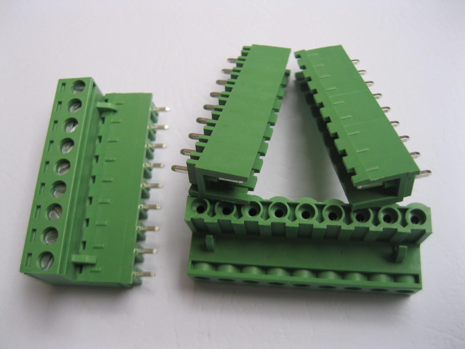 50 pcs 9 pin/way 5.08mm Screw Terminal Block Connector Green Pluggable Type New