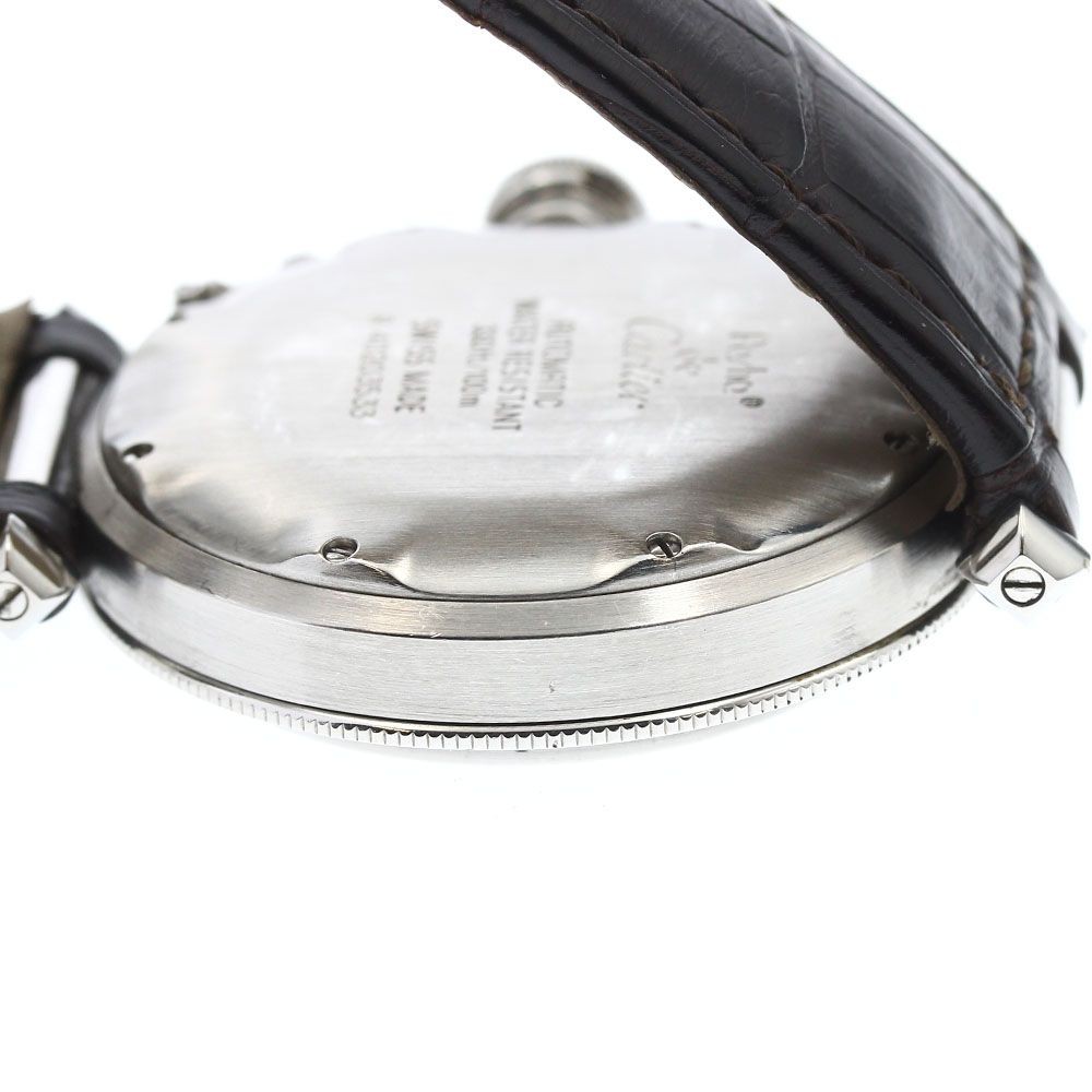 CARTIER W3100655 Pasha 38MM Date Automatic Men’s Watch Stainless Steel Beige