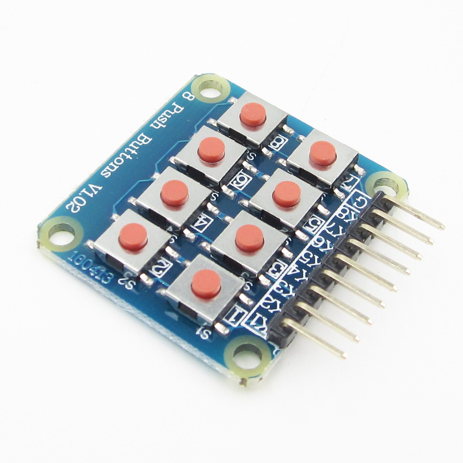 Keyboard Board Matrix 8 Keypad Module 8 Button Tactile Switch for Arduino