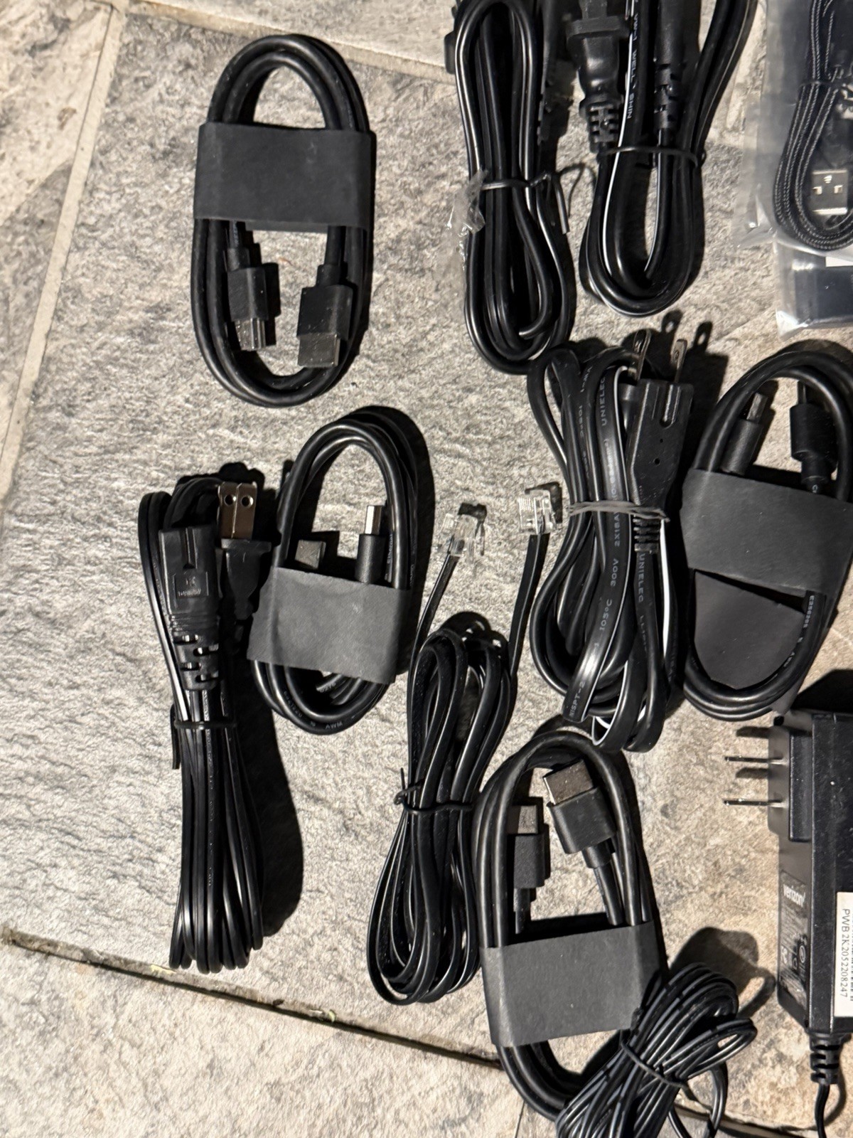 Mixed Lot Universal USB Cable Lot – Assorted Cables and Power Cords