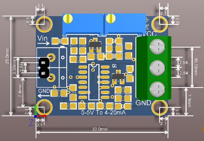 Voltage to Current 0-5V/10V/15V to 4-20mA Isolation Transmitter Signal Converter