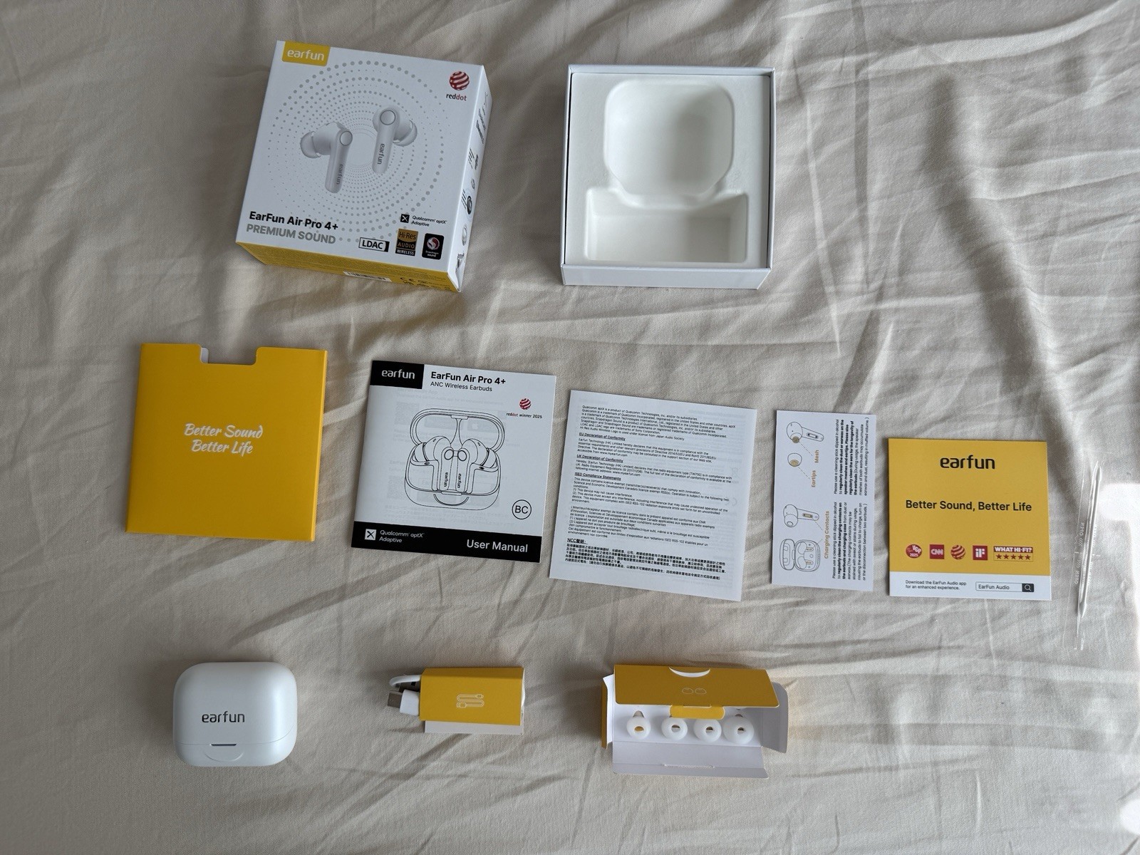 Ajazz Mouse, Gamesir Controller, Earfun Earbuds, Dual USB Cable, X-Raypad Skates