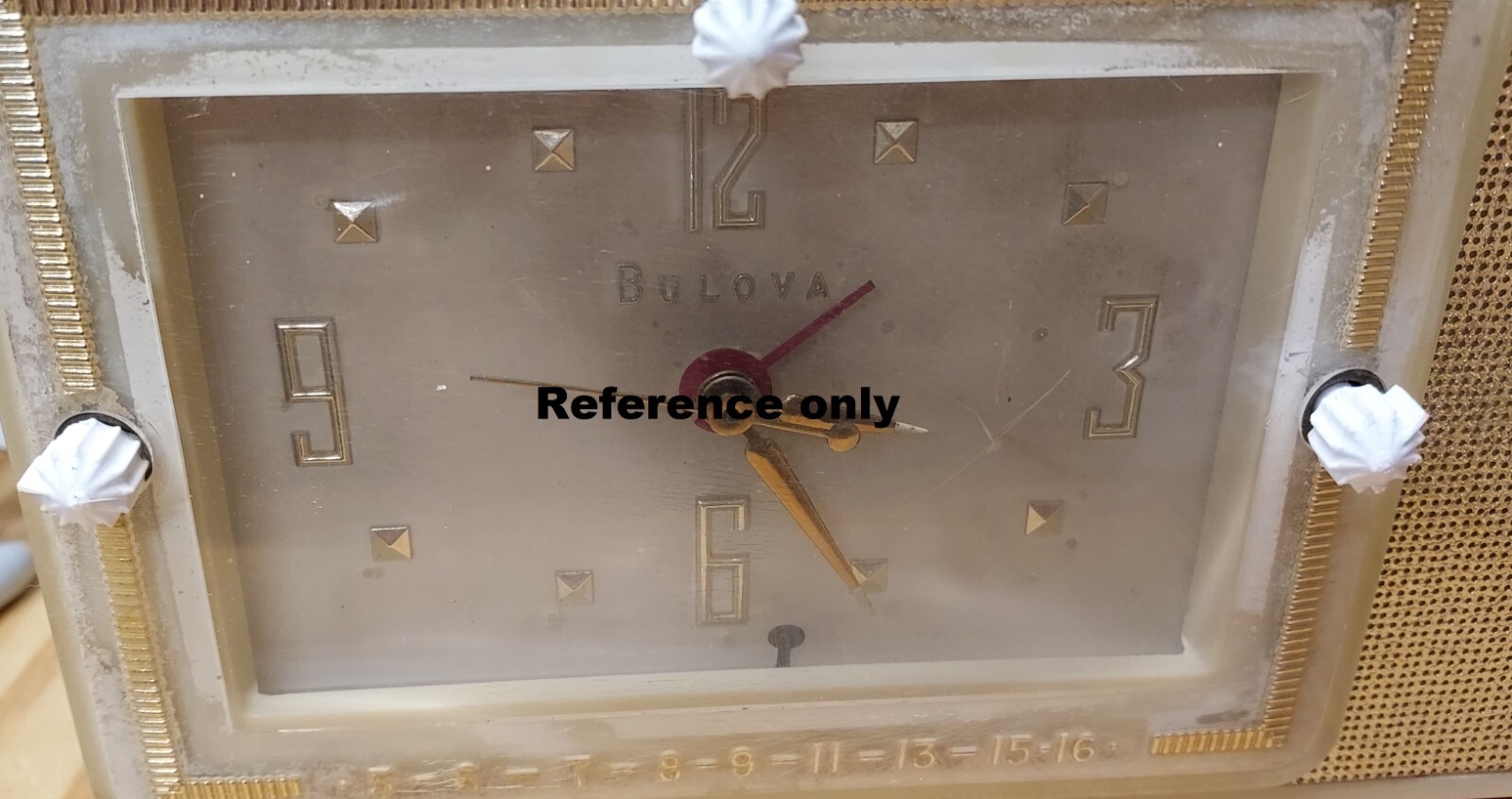 1950 or 1957 Bulova Clock Tube Radio 110 or 120 Clock Knob (Set of 3) ARRP013