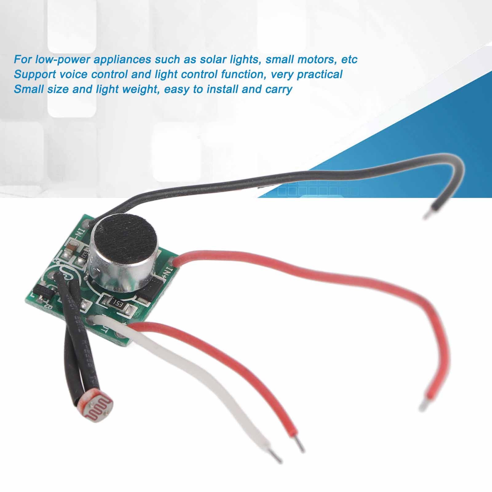 5Pcs Sound Control Switch Module Solar Light Sensor Module Circuit Board New