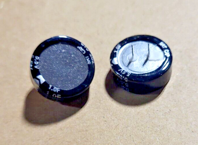Lot of 10 New SRT 5.5V 1.0F 1/4 X 3/4 SCE5R5C105 Super Capacitors