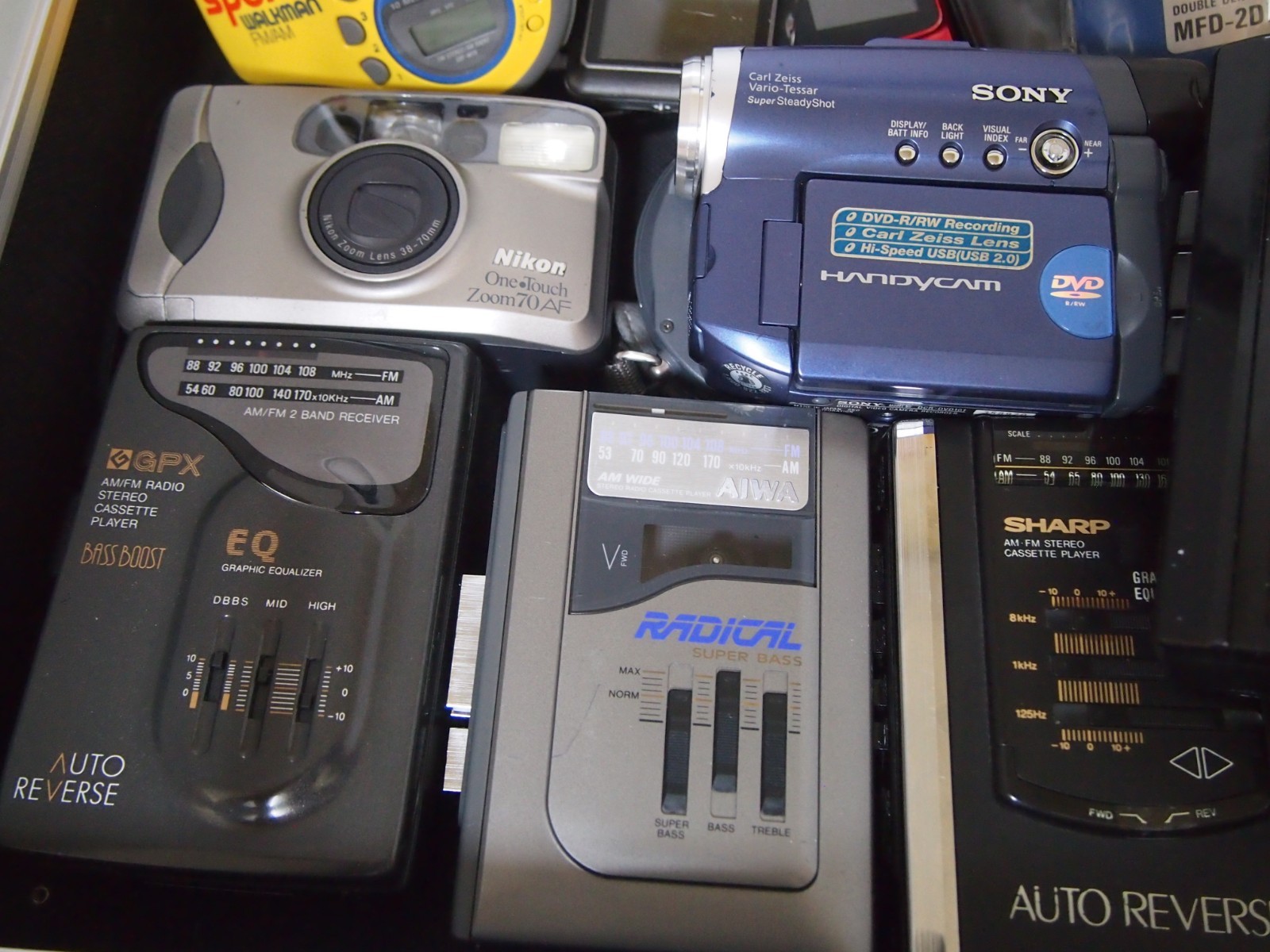 Mystery Box with Walkmans, Cameras and more AS IS