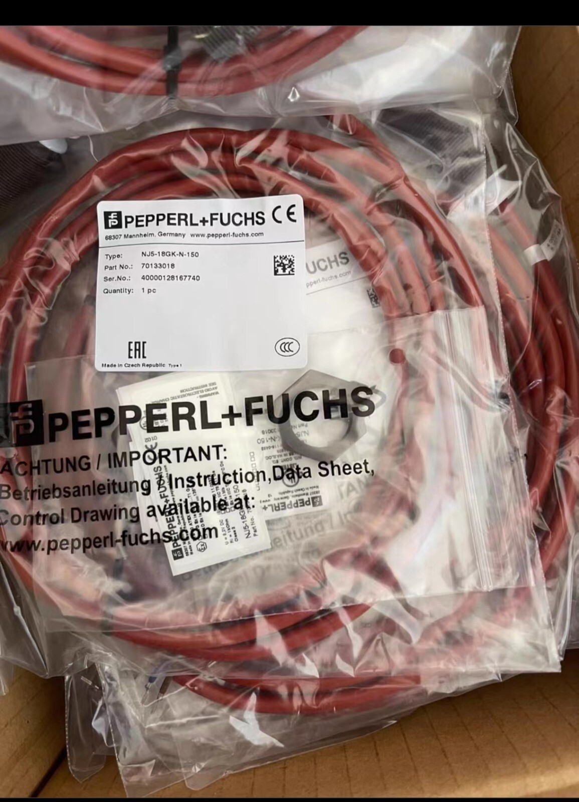 Pepperl-Fuchs NJ5-18GK-N-150. IN NEW BOX ALL NEW