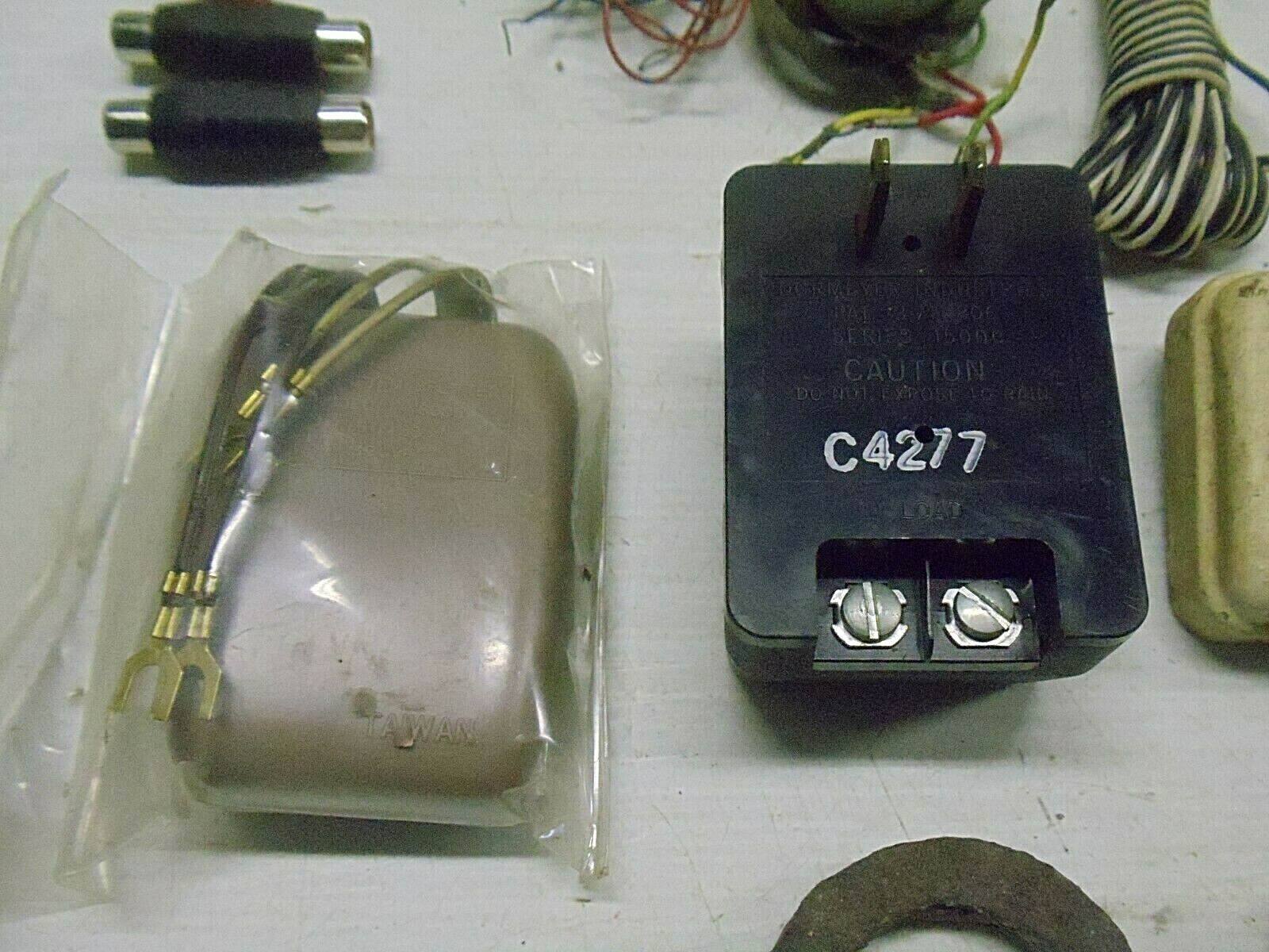 LOT MISC. ELECTRIC ELECTRICAL WIRING PARTS SWITCH COVER PLUGS TRANSFORMER