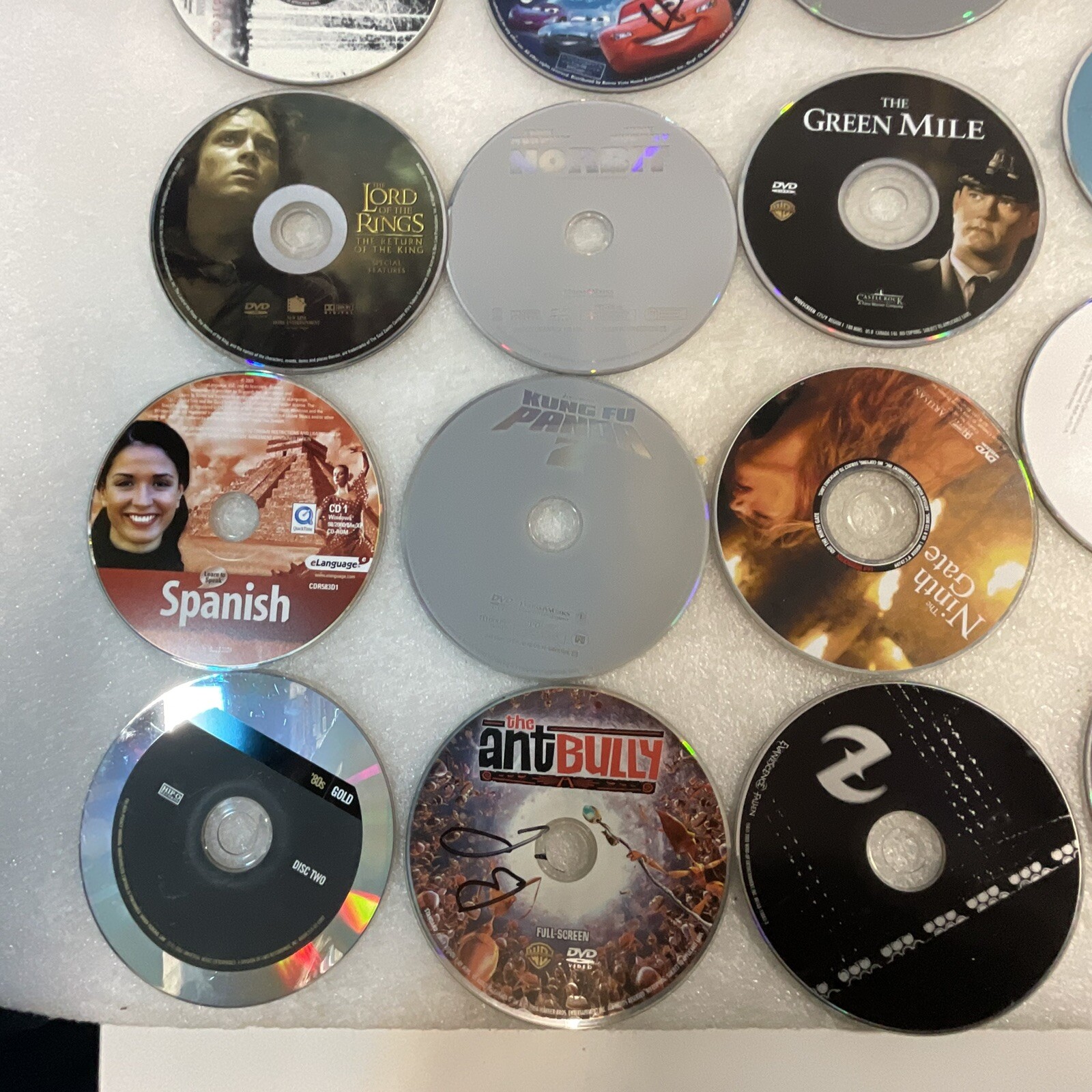 Lot of 33 Disks No Covers CD DVD Video Game Scratches AS-IS