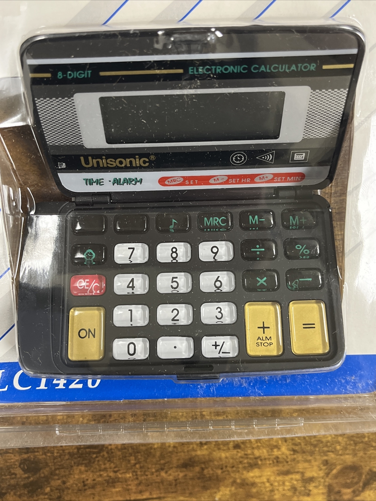 Amazon Wholesale Lot Of 45 Unisonic Foldable Calculator / Alarm Clock