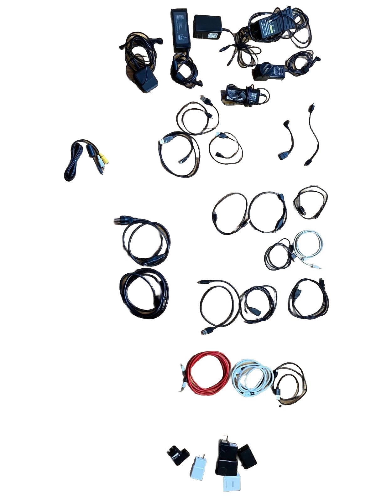 Bag Of Miscellaneous Gadget Cords And Chargers