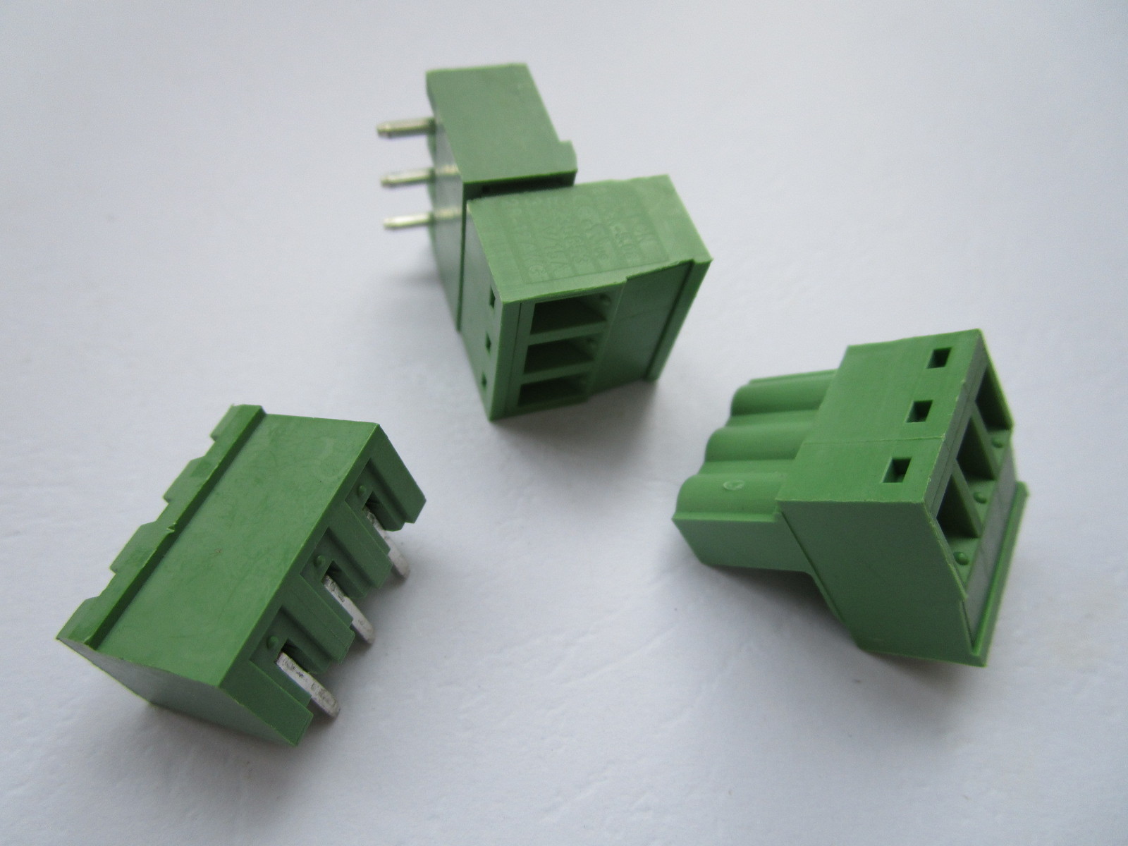30 pcs Close Angle 3pin 5.08mm Screw Terminal Block Connector Pluggbale Type