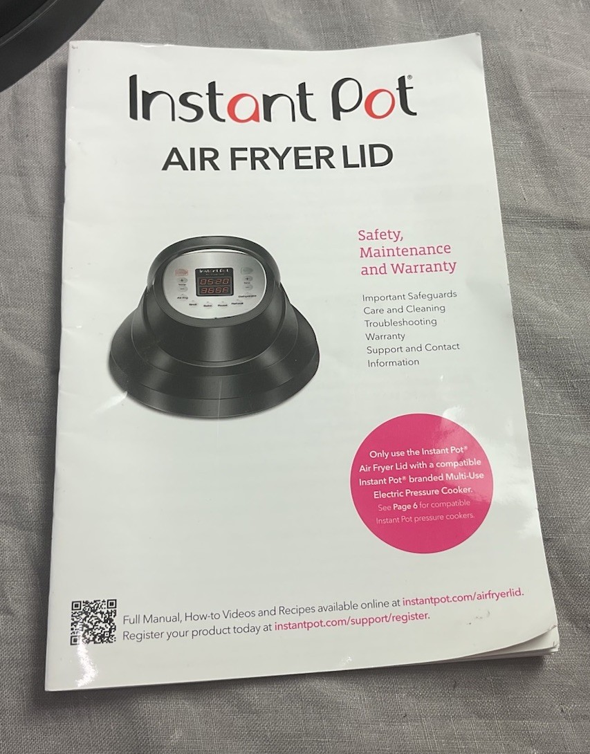Instant Pot Air Fryer Lid 6 for 6 Quart Instant Pot Cooker & Cover