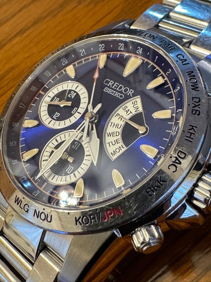 Seiko Wristwatch Credor Pacific Phoenix for men silver color 39mm