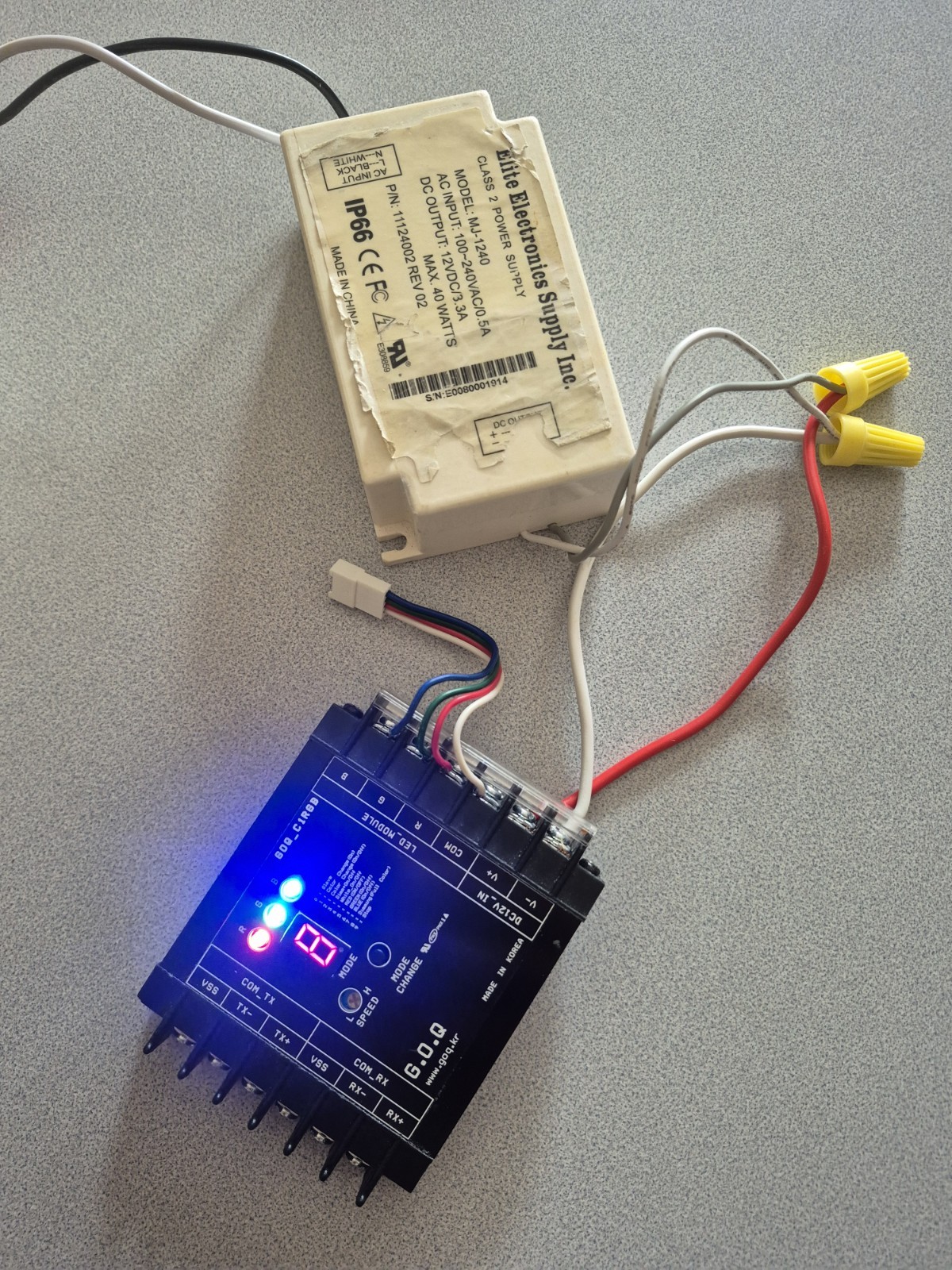 Complete 12V LED Power & RGB Control Kit – Elite 40W& G.O.Q. Programmable Contrl