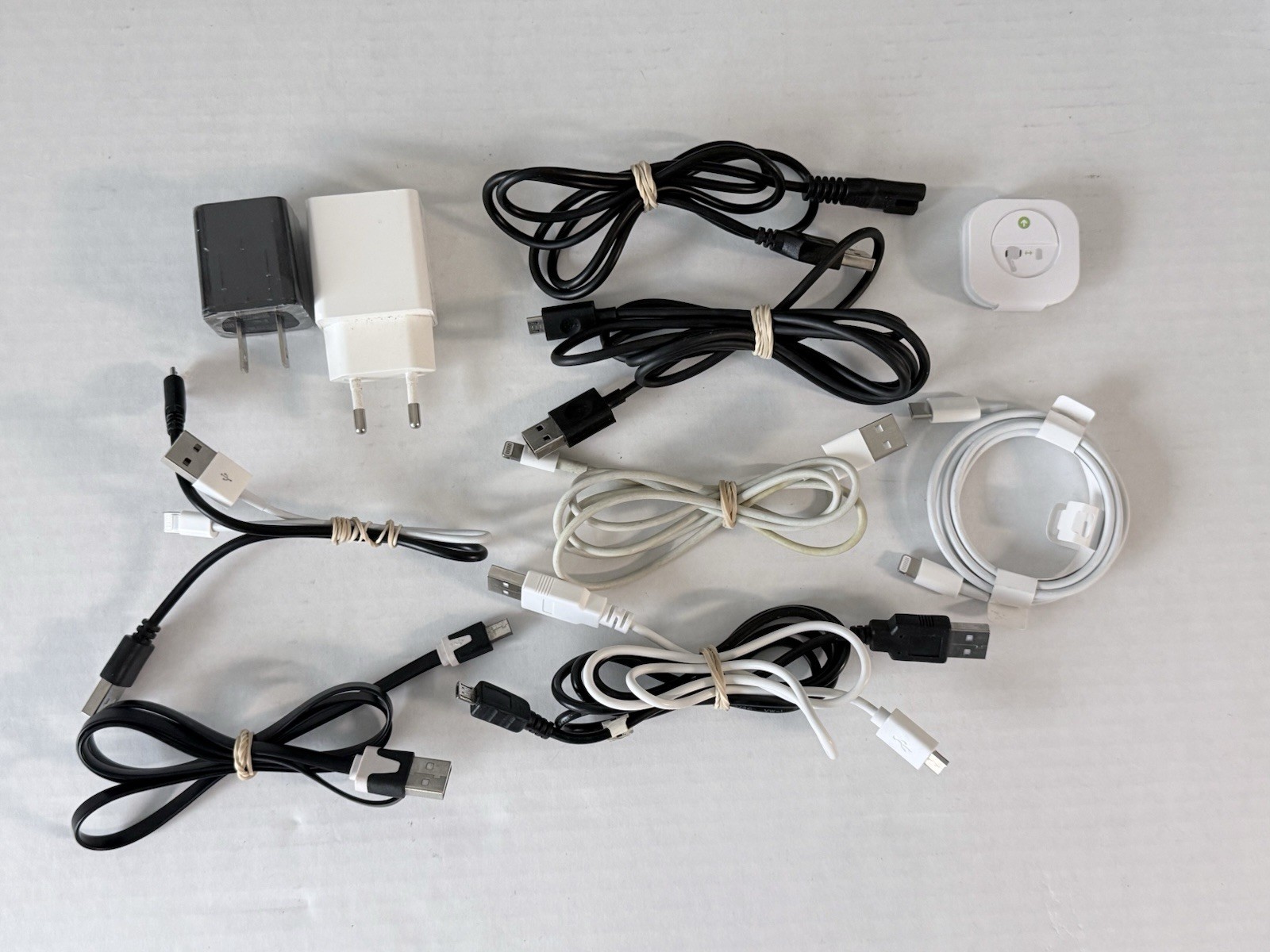 Junk Drawer Lot Electronics Cables Watch Scanner Radio Playing Cards Parts