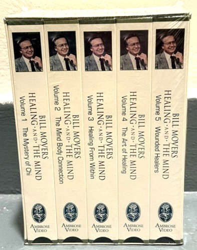 Bill Moyers Healing and the Mind. Set of 5 Volumes VHS – NEW in shrink wrap
