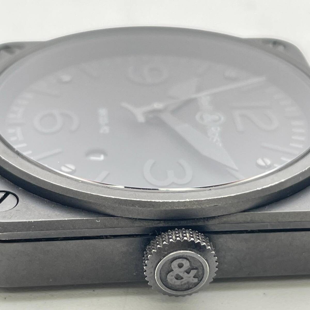 Bell & Ross Watch Phantom BR03-92 Black Automatic w/Guarantee, Tools, Buckle