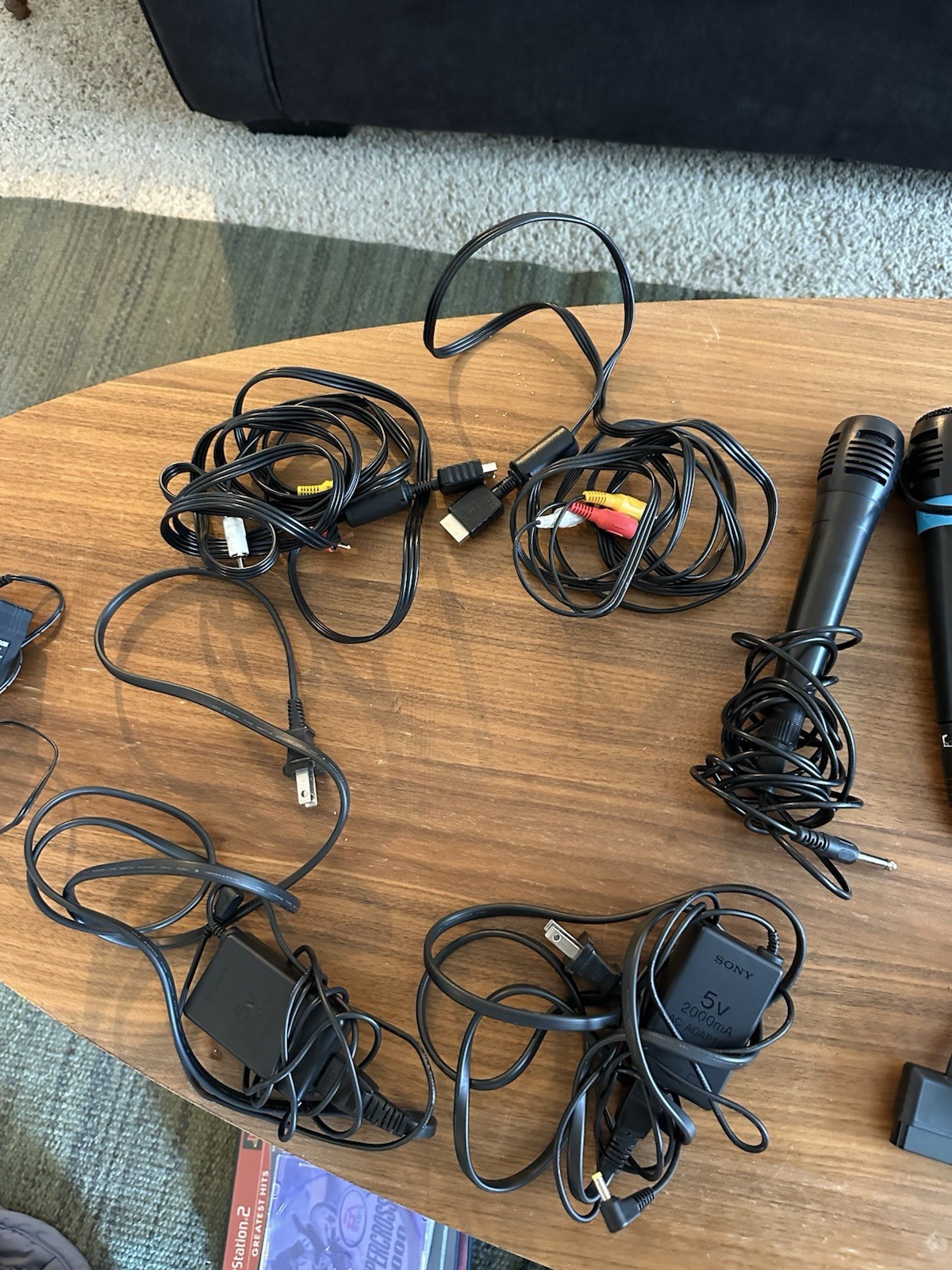 Sony PlayStation Mixed Lot – Controllers, Memory Card, Microphones, Cables