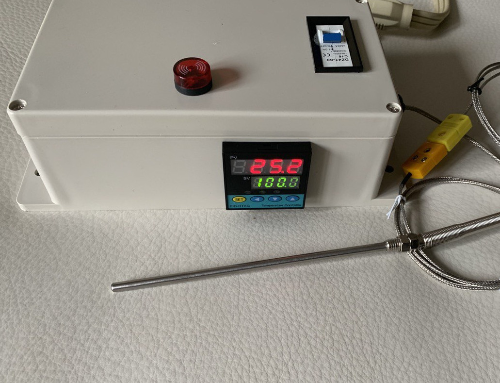 Plug & Play PID Temperature Controller Box SSR Out put Control with 6″ Tip Probe