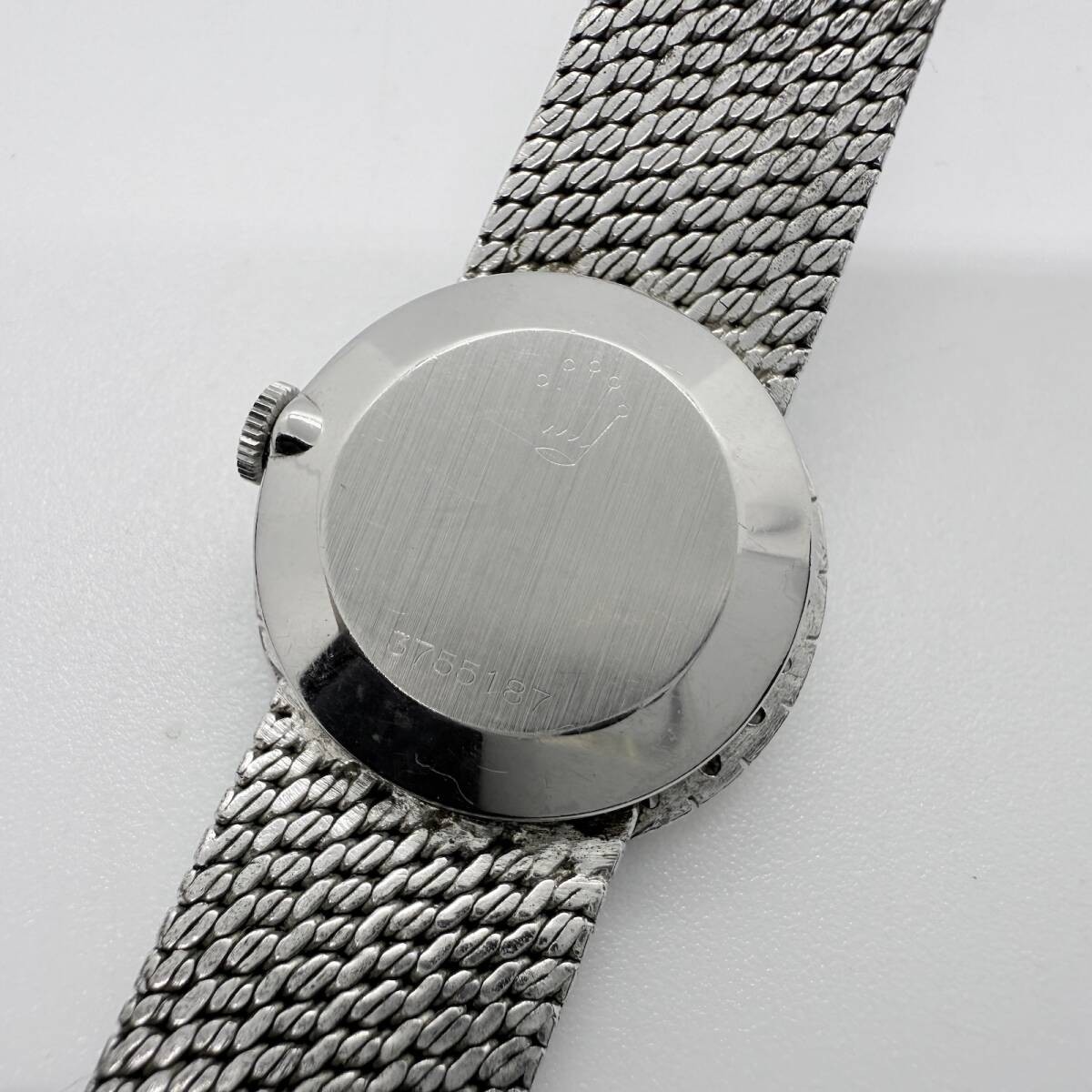 ROLEX Watch Precision 2649 Silver D-Bezel 24mm Manual Winding Women’s Auth Rare
