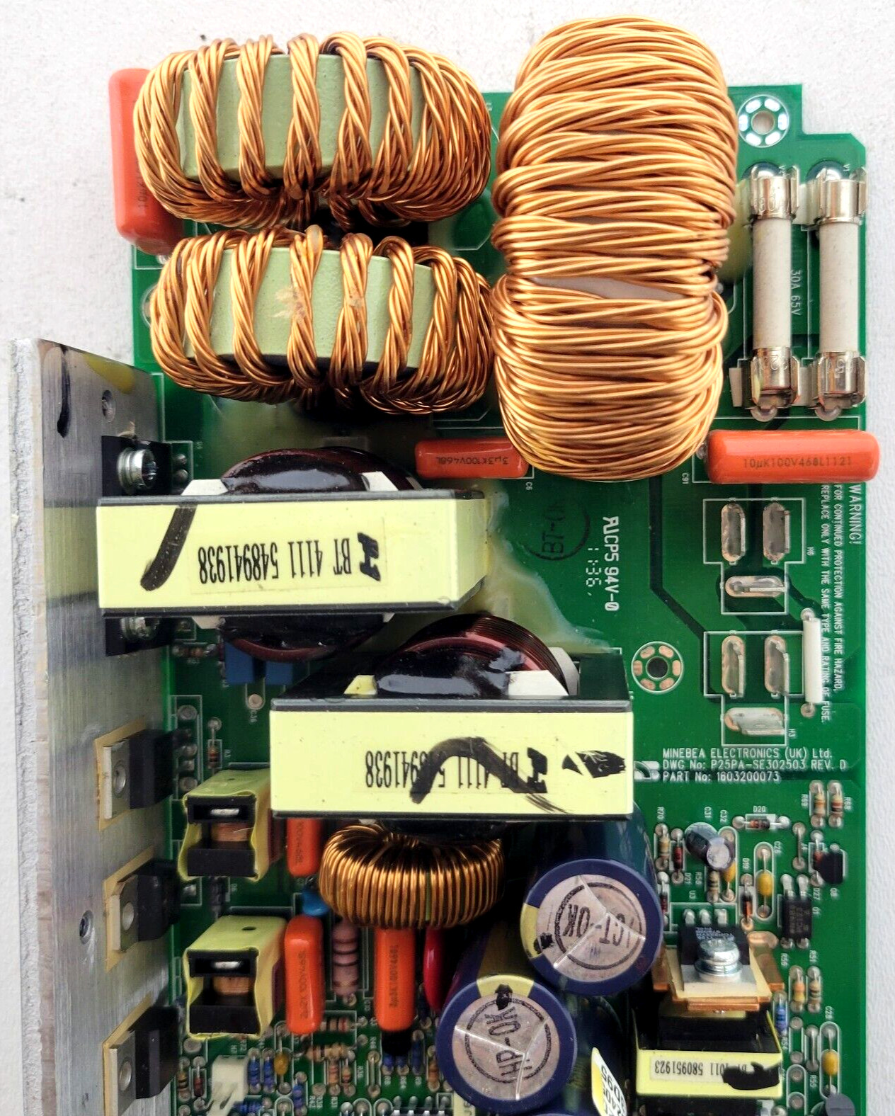 MINEBEA DWG P25PA-SE302503 REV D P/N: 1B03200073 BOARD 3D95 USED.