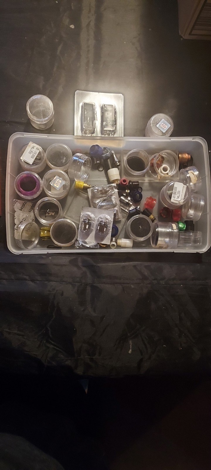 Box of coils and miscellaneous Parts
