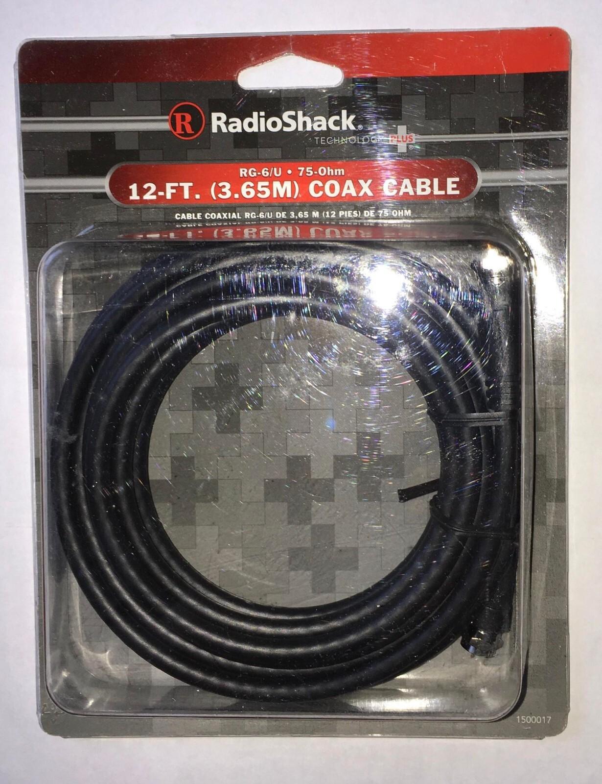 RadioShack 12ft. (3.65M) Coax Cable 1500017_New