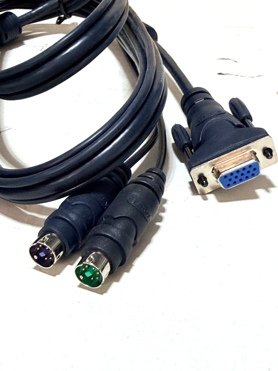 Lot of 12 BELKIN OMNIVIEW ALL IN ONE KVM PS/2 VGA, 6Ft