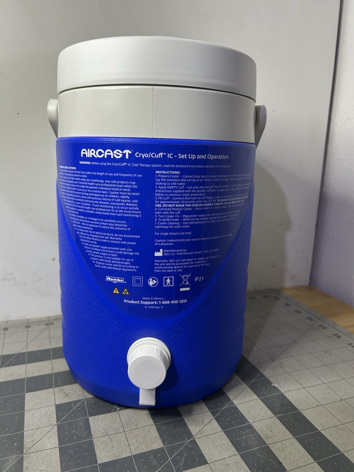 Aircast Cryo Cuff IC Cooler with Knee Cuff and Hose Ready To Use