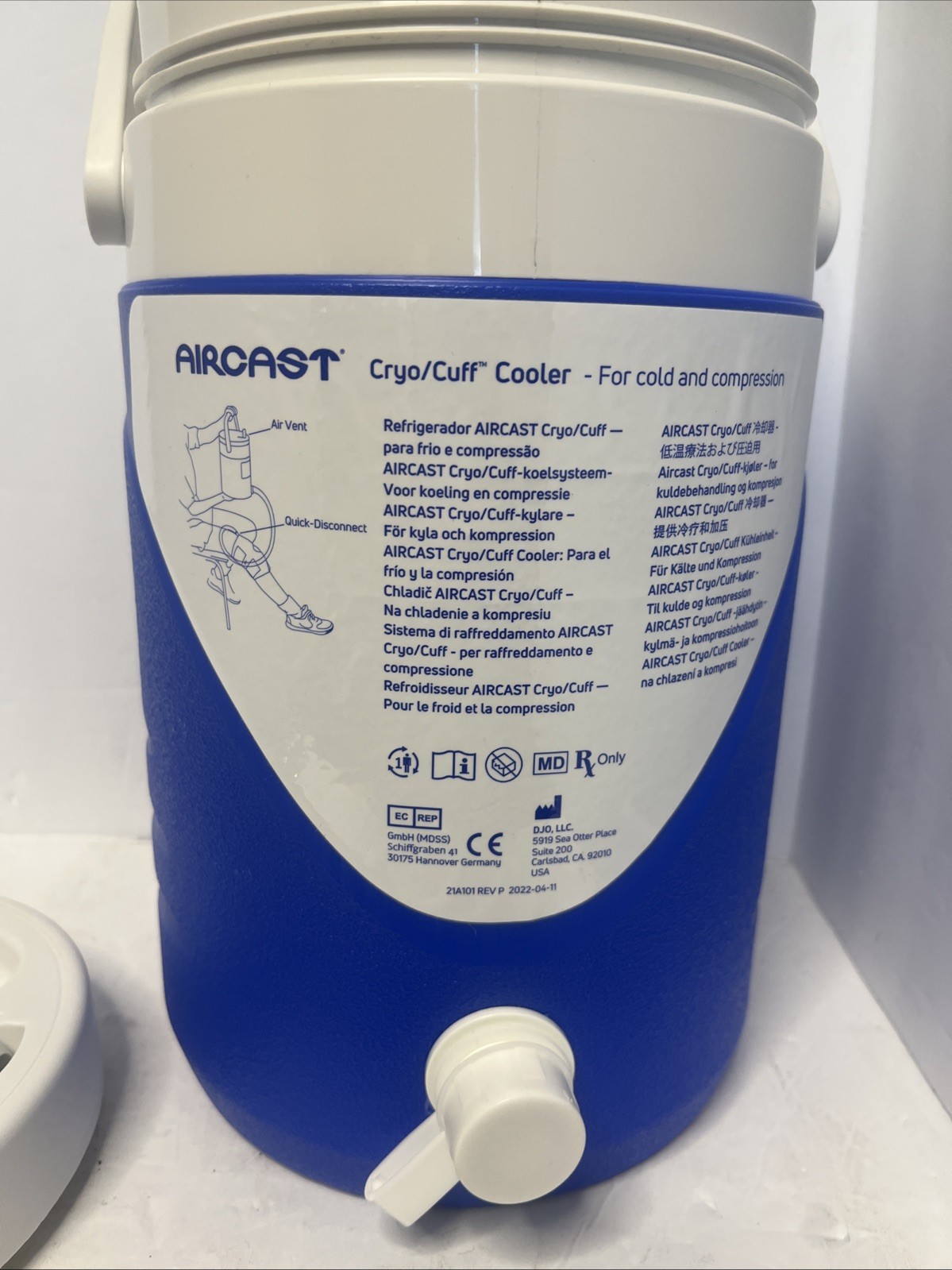 Aircast Cryo/Cuff Cooler, With Hose, Foil