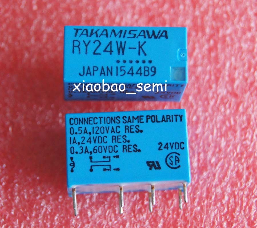 50PCS RY24W-K 24VDC TAKAMISAWA/FUJITSU ORIGINAL Relay 8PINS