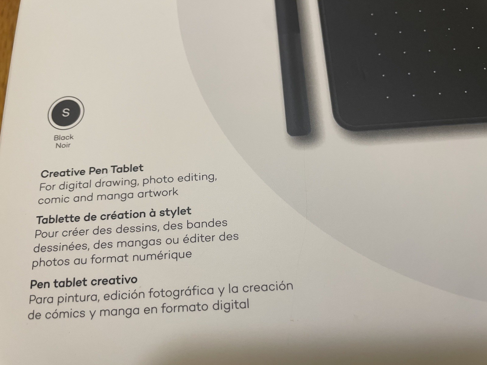 Wacom Tablet Black Creative Pen Tablet