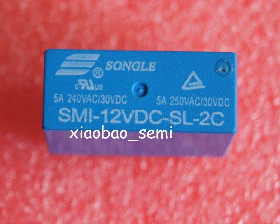10PCS SMI-12VDC-SL-2C 12VDC ORIGINAL SONGLE Relay 8PIN