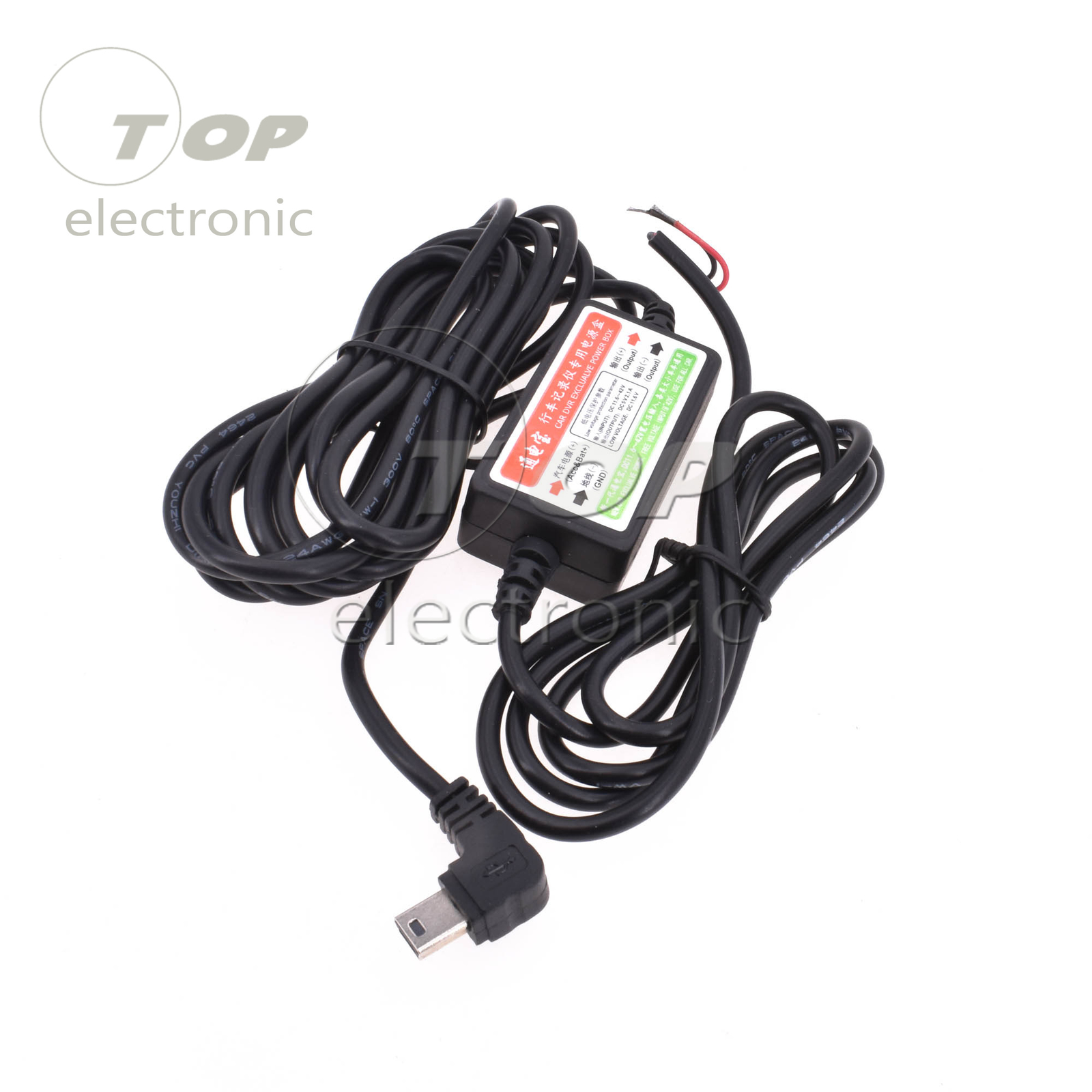Mini USB Wire Cable Car Charger For Camera Recorder DVR Exclusive Power Box R