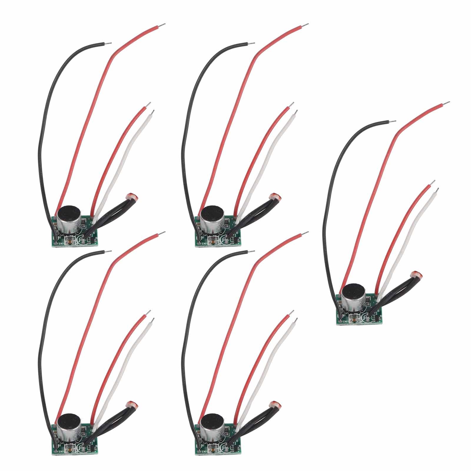 5Pcs Sound Control Switch Module Solar Light Sensor Module Circuit Board New