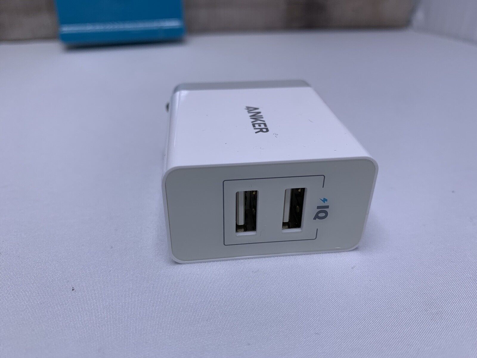 Lot of 2 Anker 2-Port USB Type A Port 24W Wall and Car Charger Anker IQ