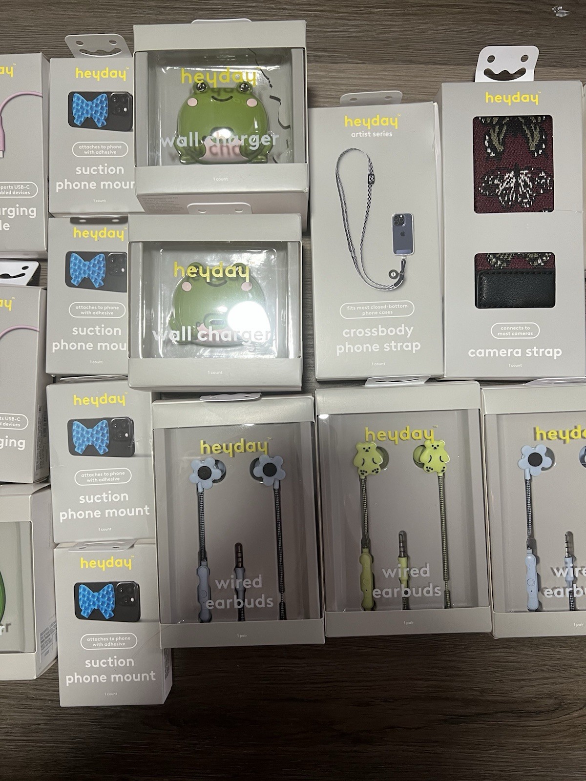 heyday deal worthy Accessories Lot Fast Charging Wired Earbuds Suction Mount