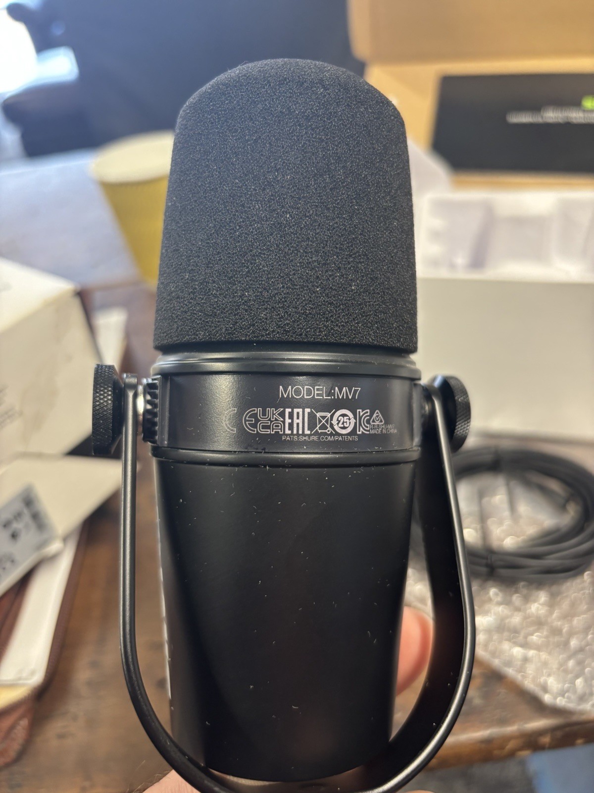 Shure Podcast Microphone and Stand