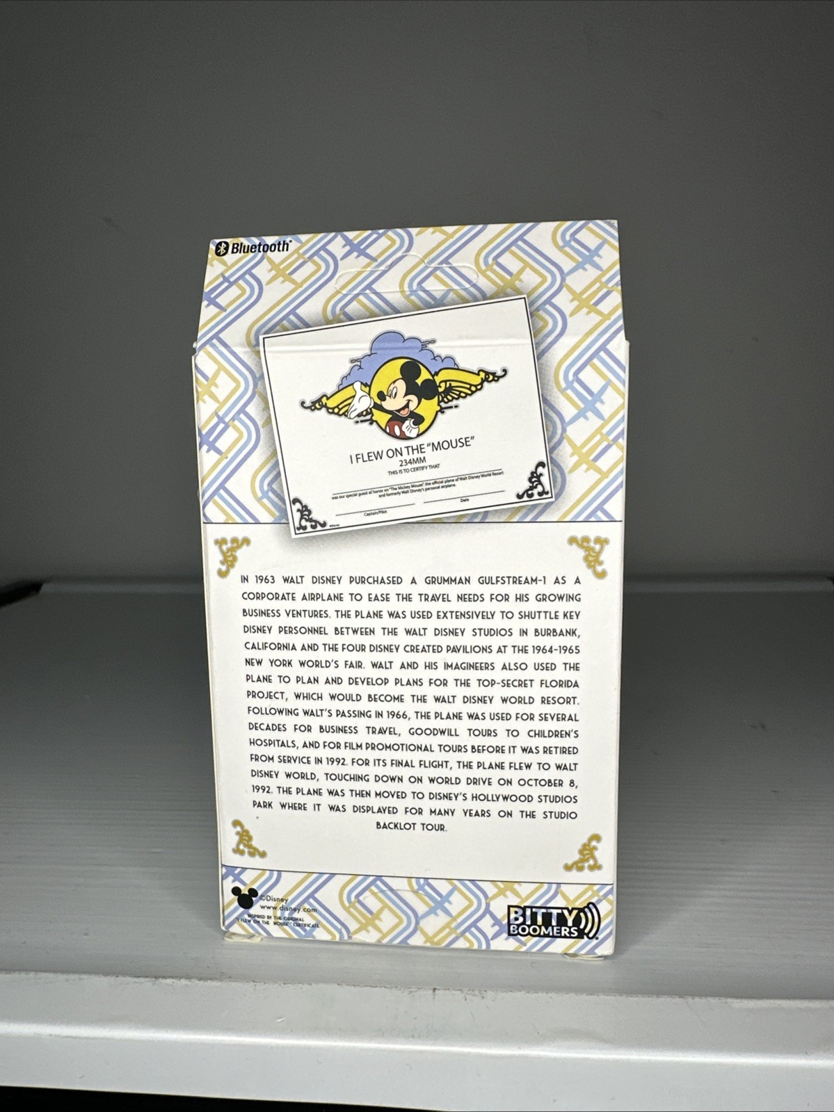 New Bitty Boomers Disney Mickey Mouse Pilot Mickey Mouse-Mini Bluetooth Speaker