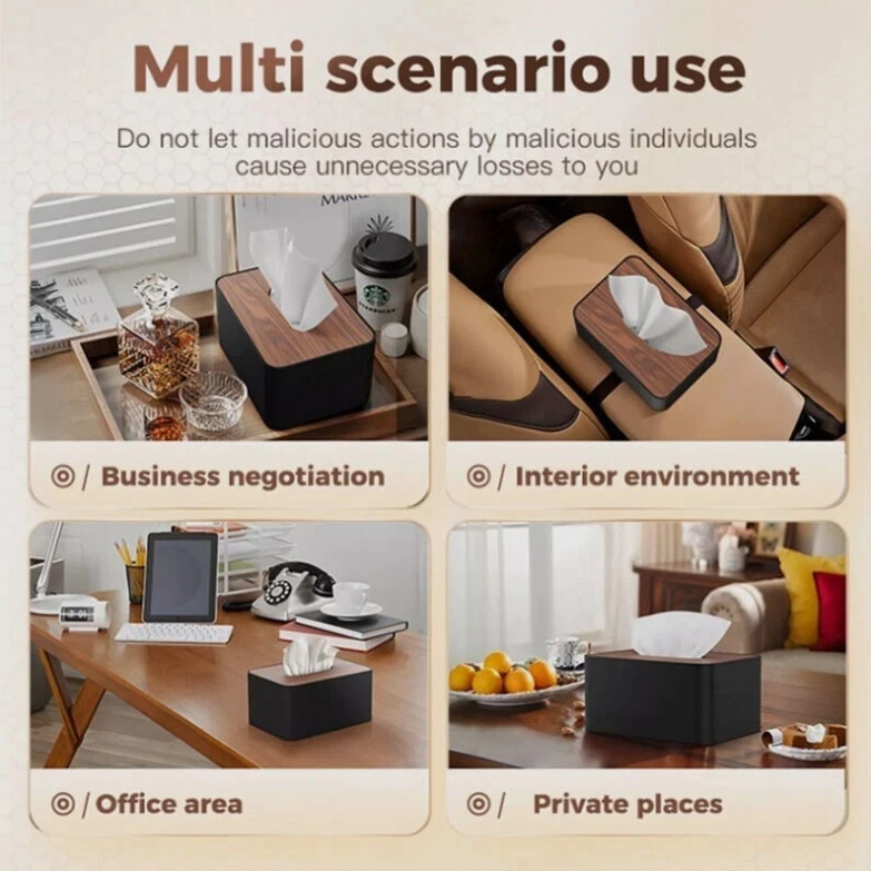 Anti-recording Tissue box interference shielding prevent eavesdropping device US