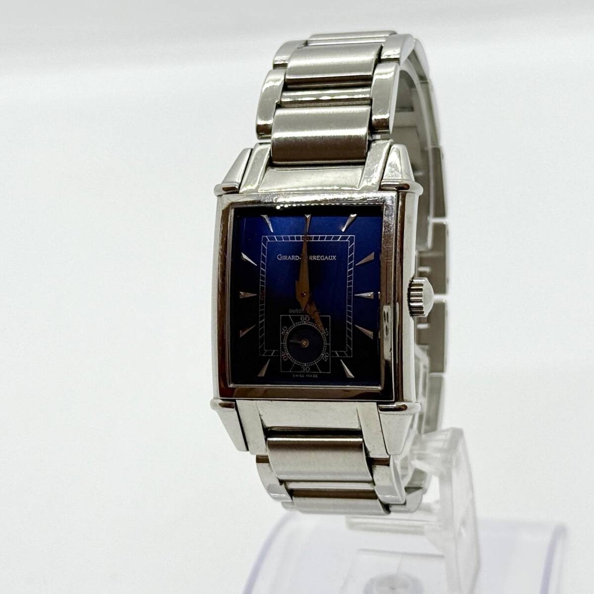 GIRARD-PERREGAUX Watch 2593 Navy Silver Automatic Women’s Rare Auth No Working