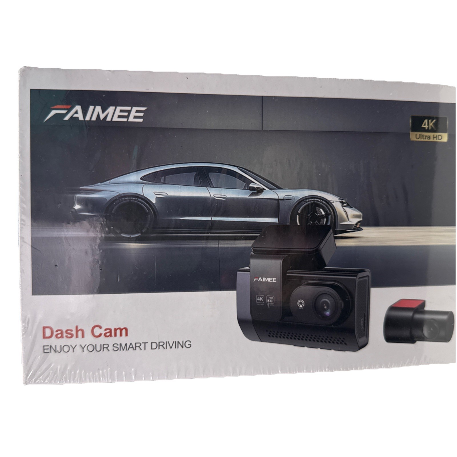 FAIMEE 4K Ultra HD Dual Dash Cam with GPS and 5.8G WiFi