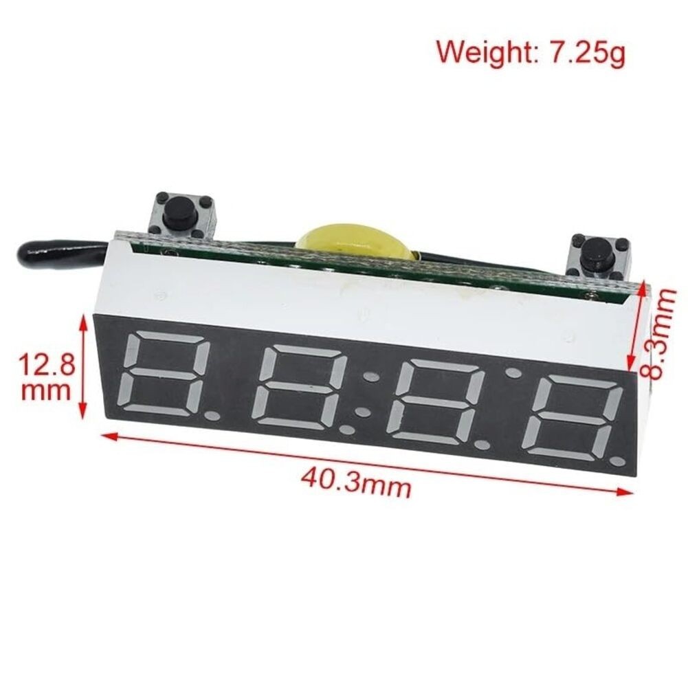 Digital Clock Module Customizable Display Options Automatic Brightness Control