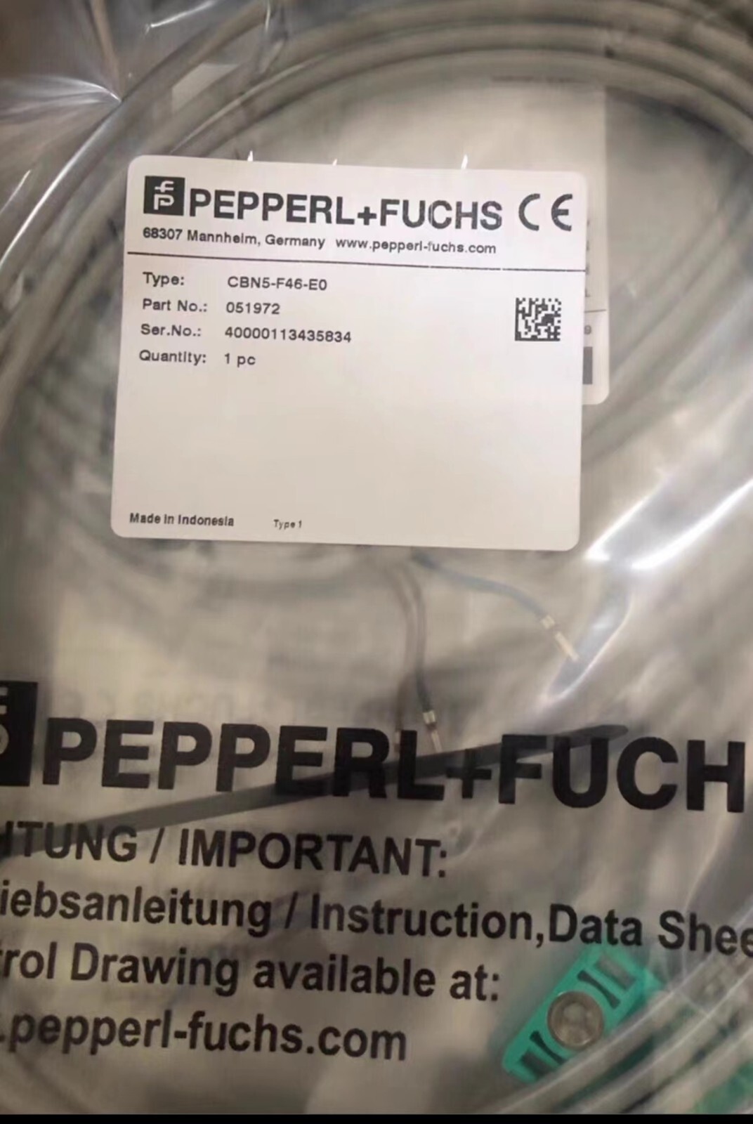1 PCS Pepperl-Fuchs CBN5-F46-E0 IN NEW BOX ALL NEW