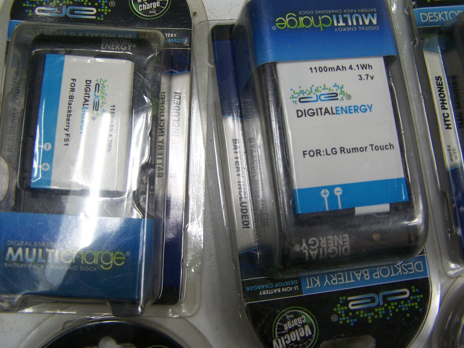 LOT 20 + Digital Energy Battery & Charger bases assorted lithium 3.7v hobby DIY
